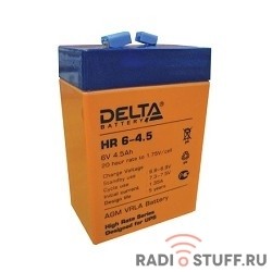 Delta HR 6-4.5 (4.5 А\ч, 6В) свинцово- кислотный аккумулятор  