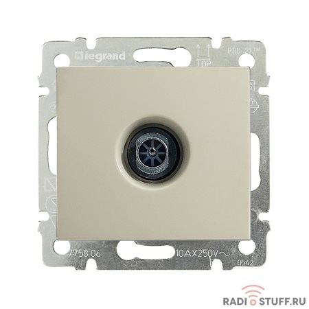 Legrand 774329 Розетка TV Valena звезда 1,5Дб 2400МГц (слоновая кость)