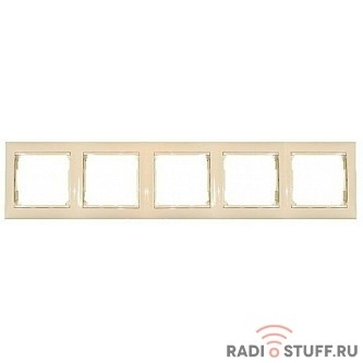 Legrand 774355 Рамка Valena 5 постов слоновая кость